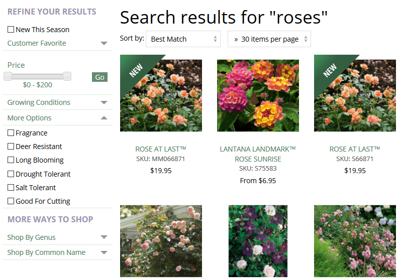 White Flower Farm Roses Search Results